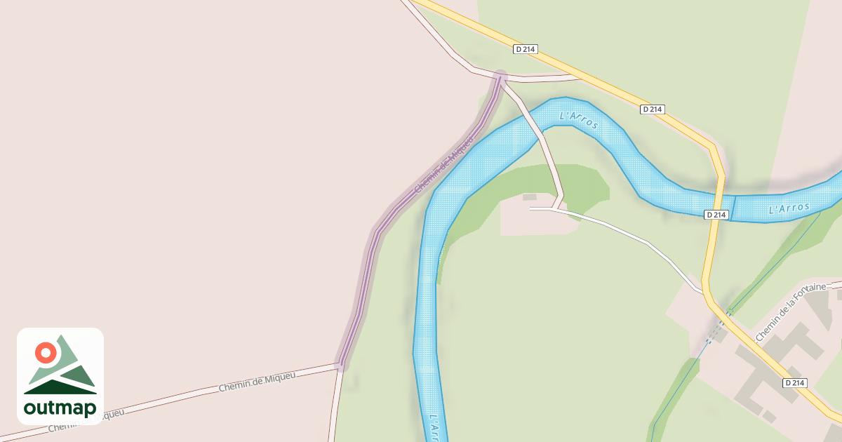 Map of Chemin de Miqueu
