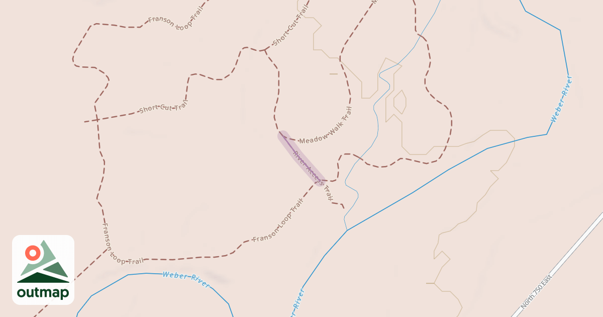 Map of River Access Trail