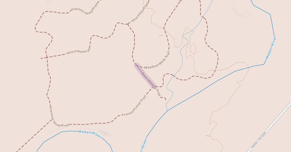 Map preview of River Access Trail