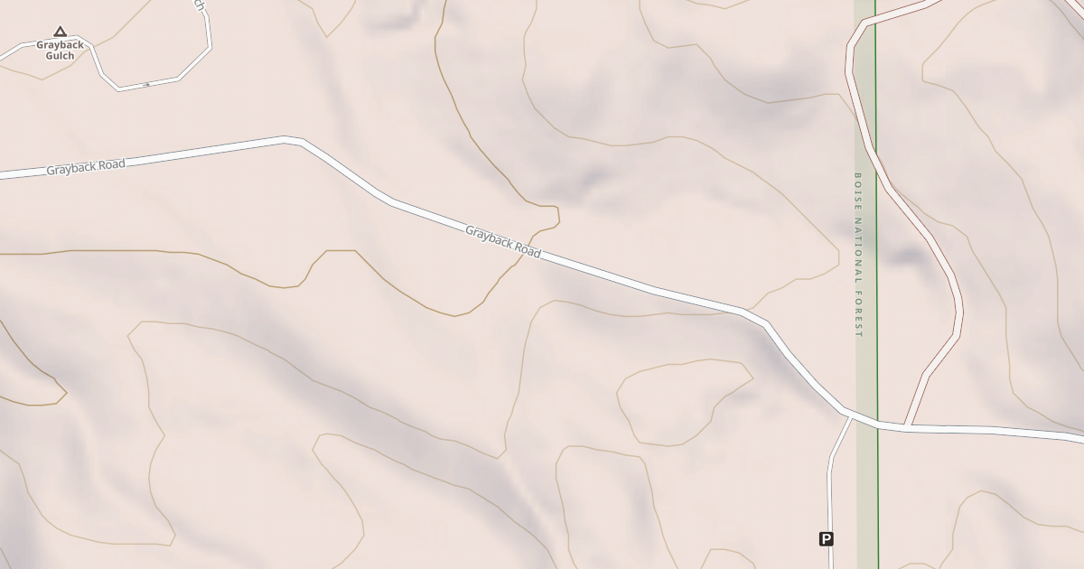 Map preview of GRAYBACK GULCH