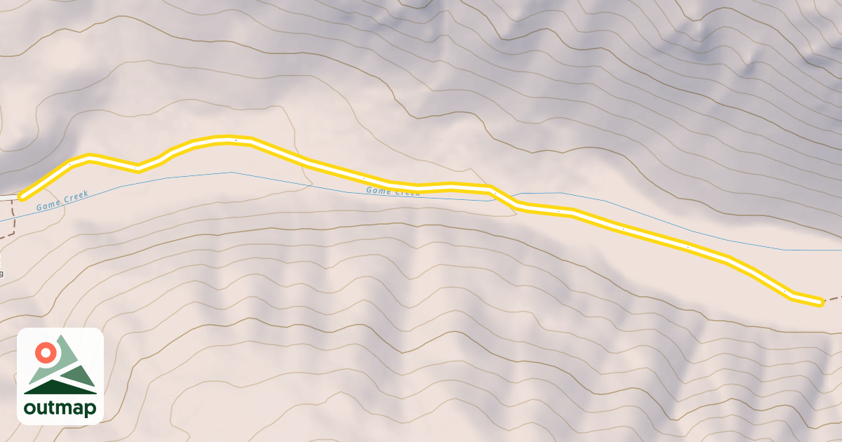 Map of Game Creek Trail