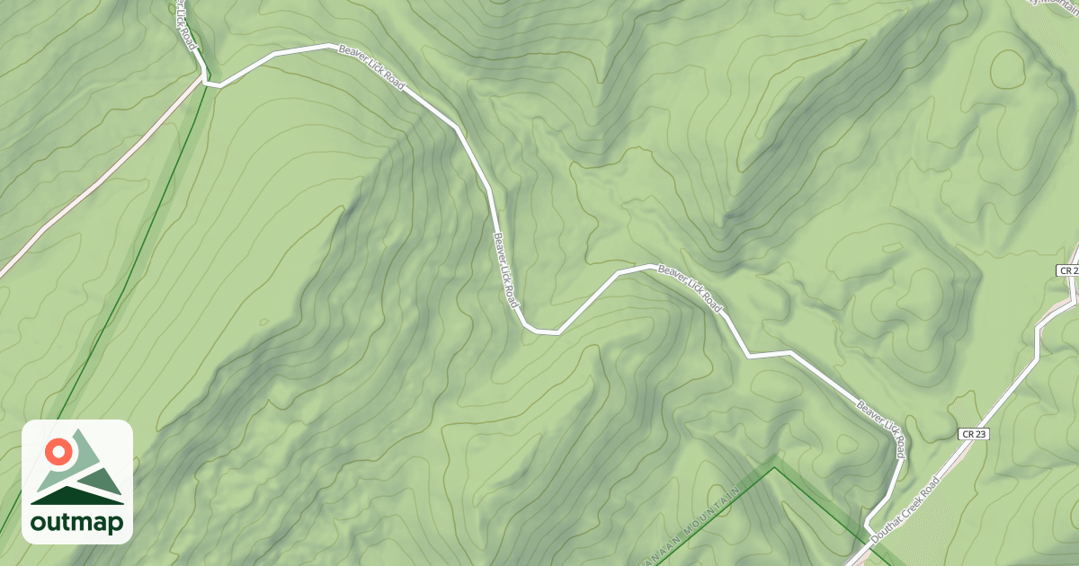 Map of BEAVER LICK L.O.