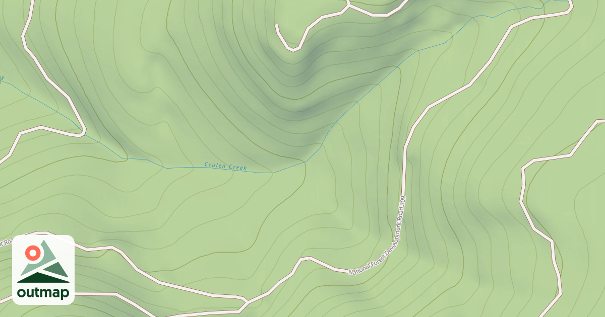 Map of Big Creek Baldy Snowmobl Loop