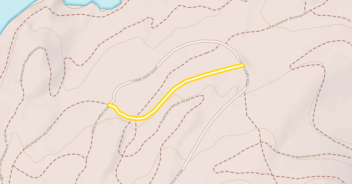 Map preview of Crown Point Road