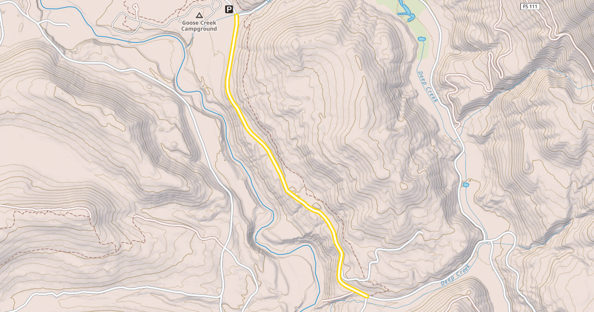 Map preview of Forest Road 6100