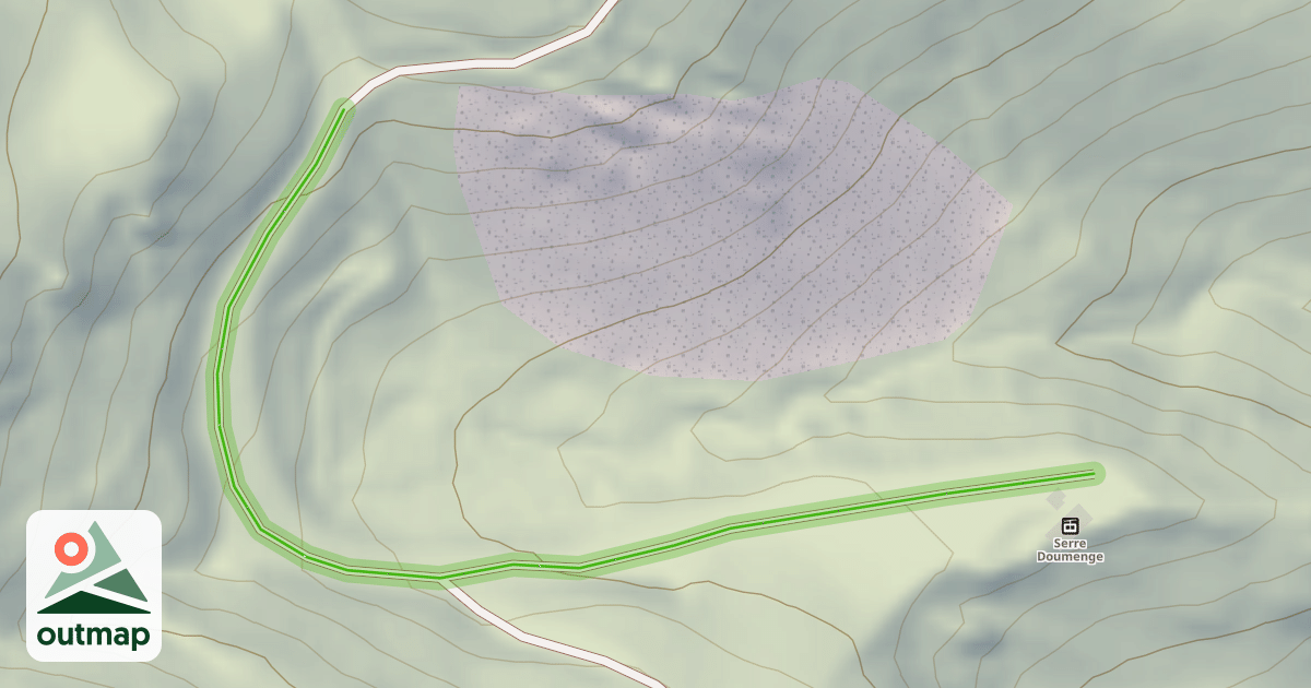Map of Courbes de Serre Doumenge