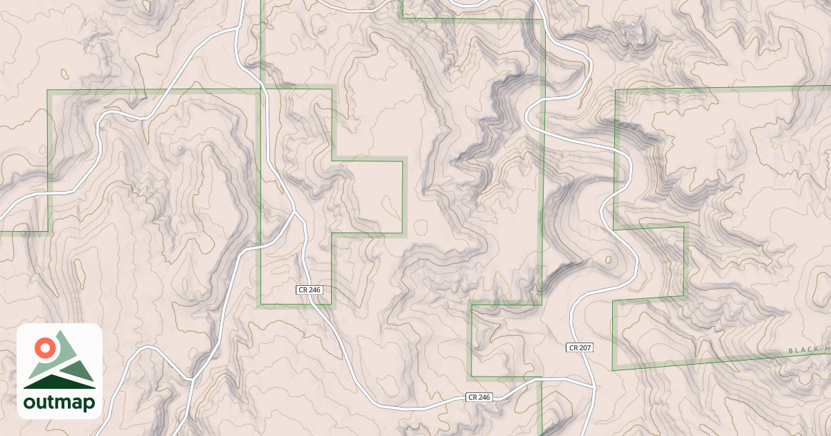 Map of BLACK BUTTES