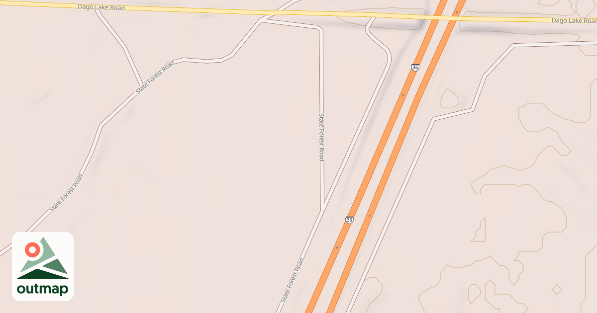 Map of General C.C. Andrews State Forest Trails