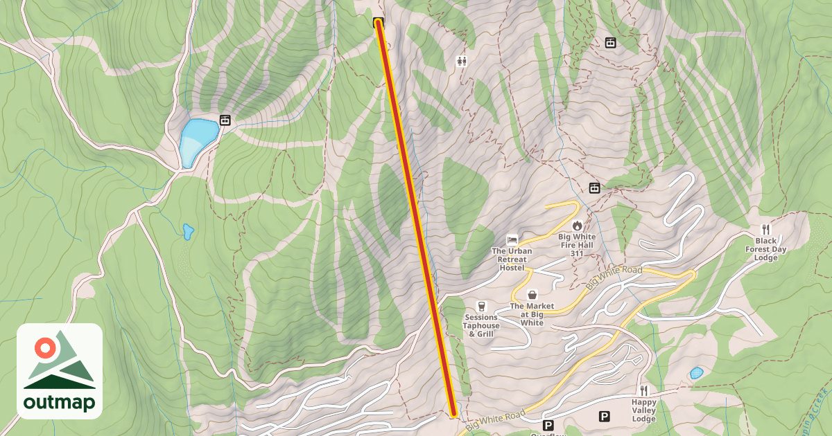 Map of Snow Ghost Express