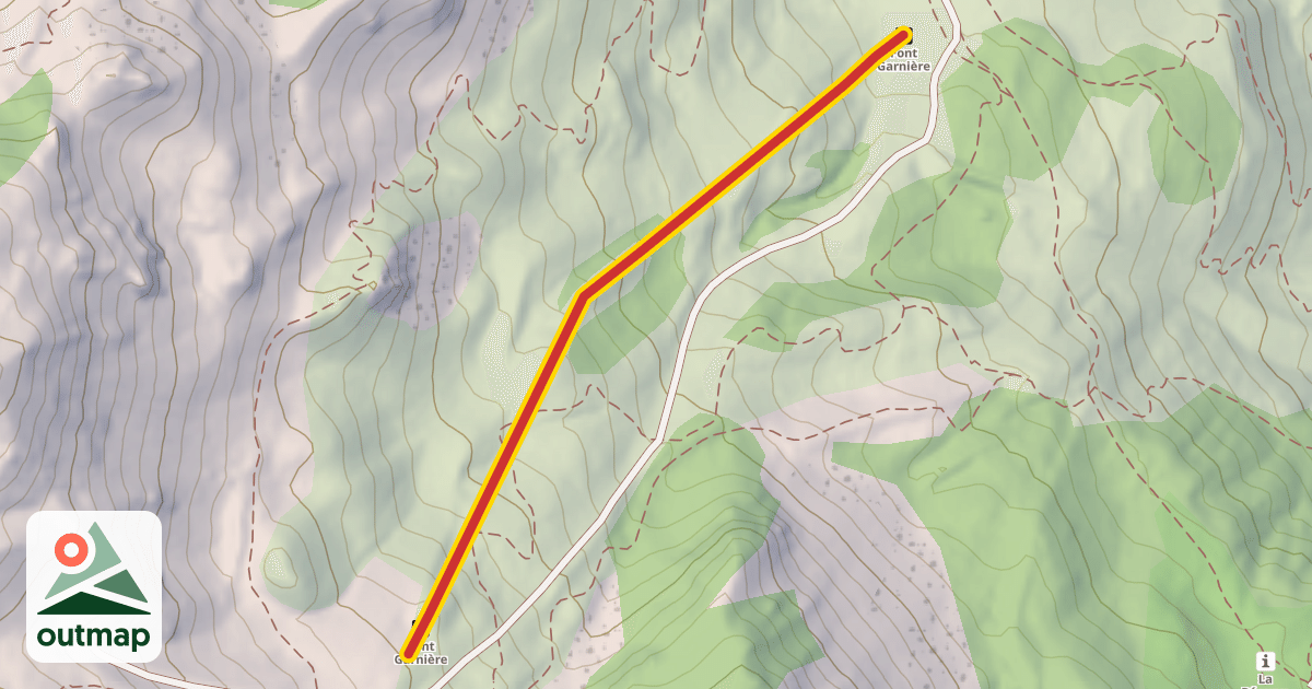 Map of Font Garnière