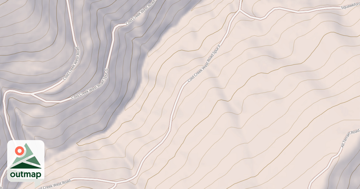 Map of COLD CREEK WEST SPUR F