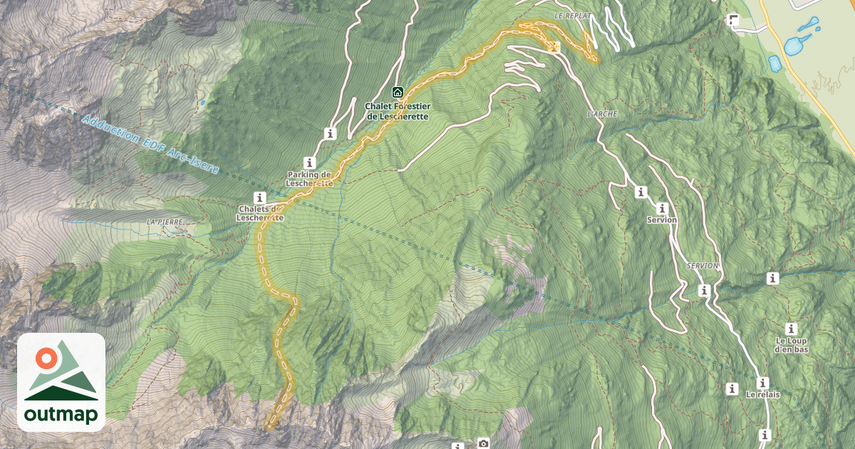 Map of Clocher des Pères — Le Replat