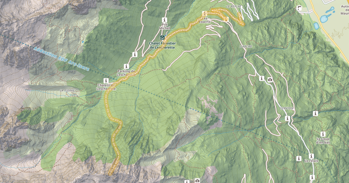 Map preview of Clocher des Pères — Le Replat