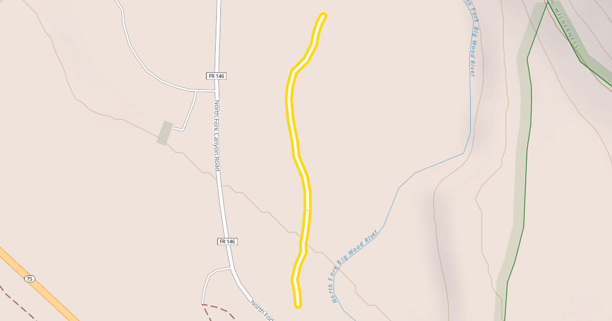 Map preview of North Fork Loop