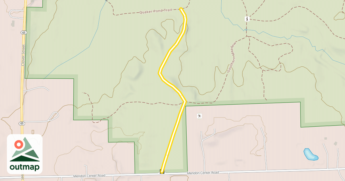 Map of Quaker Pond Trail