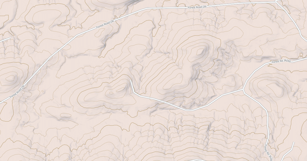Map preview of USFS National Forest System Roads {DE6B808C-EAD0-47D7-AFB8-4A3F3718DC8A}
