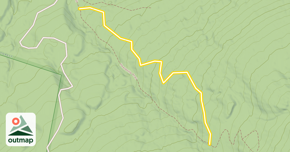 Map of Catamount Trail
