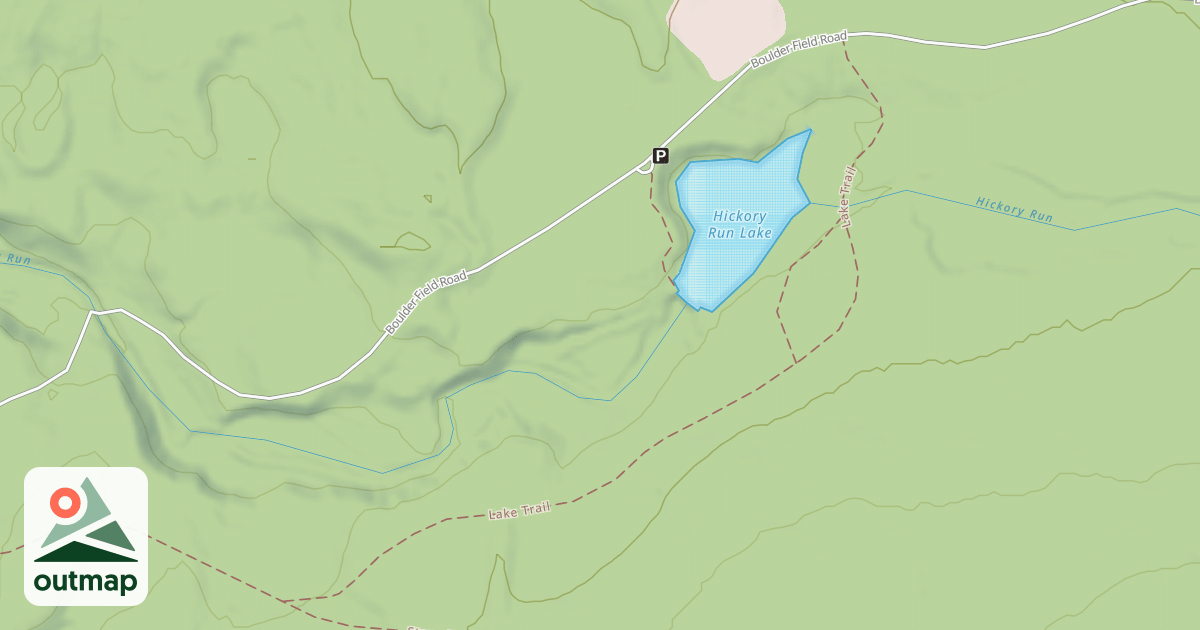 Map of Hickory Run State Park Trails