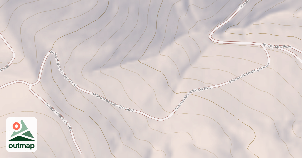 Map of ANDERSON MTN SPUR