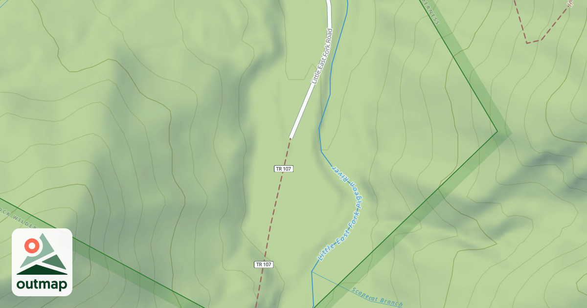 Map of LITTLE EAST FORK