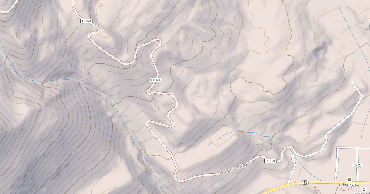 Map preview of GORDON GULCH
