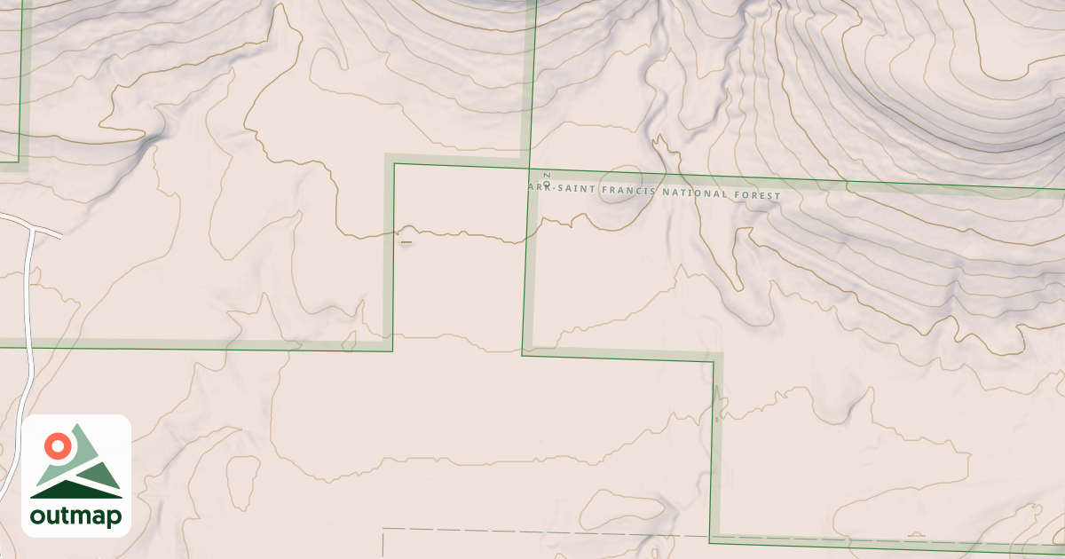 Map of USFS National Forest System Roads {A617EC5D-FA0A-40CC-8D1E-AAB0181D657B}
