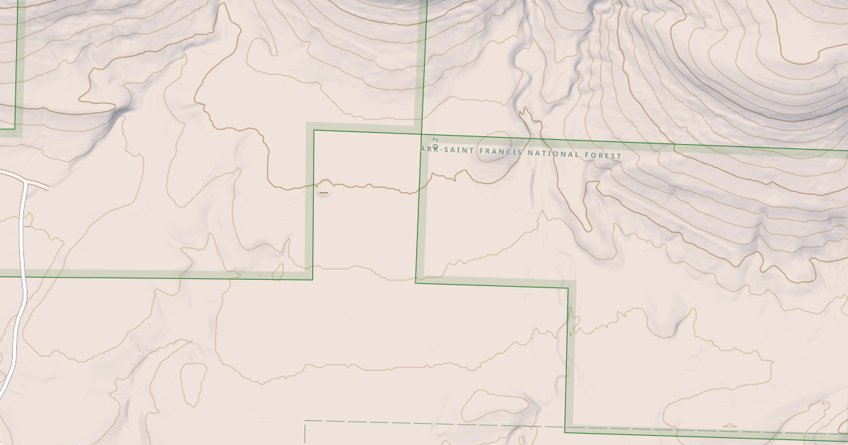 Map preview of USFS National Forest System Roads {A617EC5D-FA0A-40CC-8D1E-AAB0181D657B}