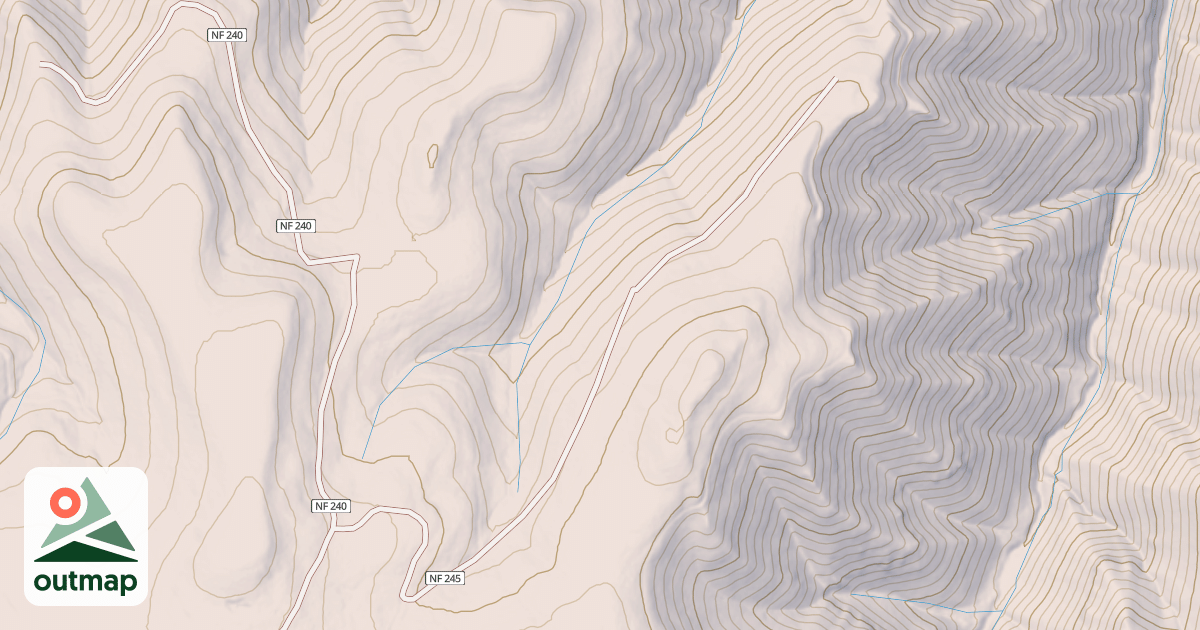 Map of WEST COUGAR RIDGE