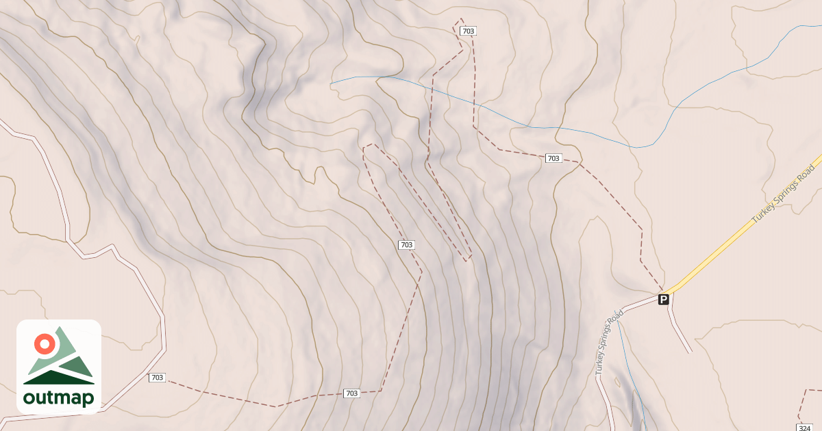 Map of Chris Mountain