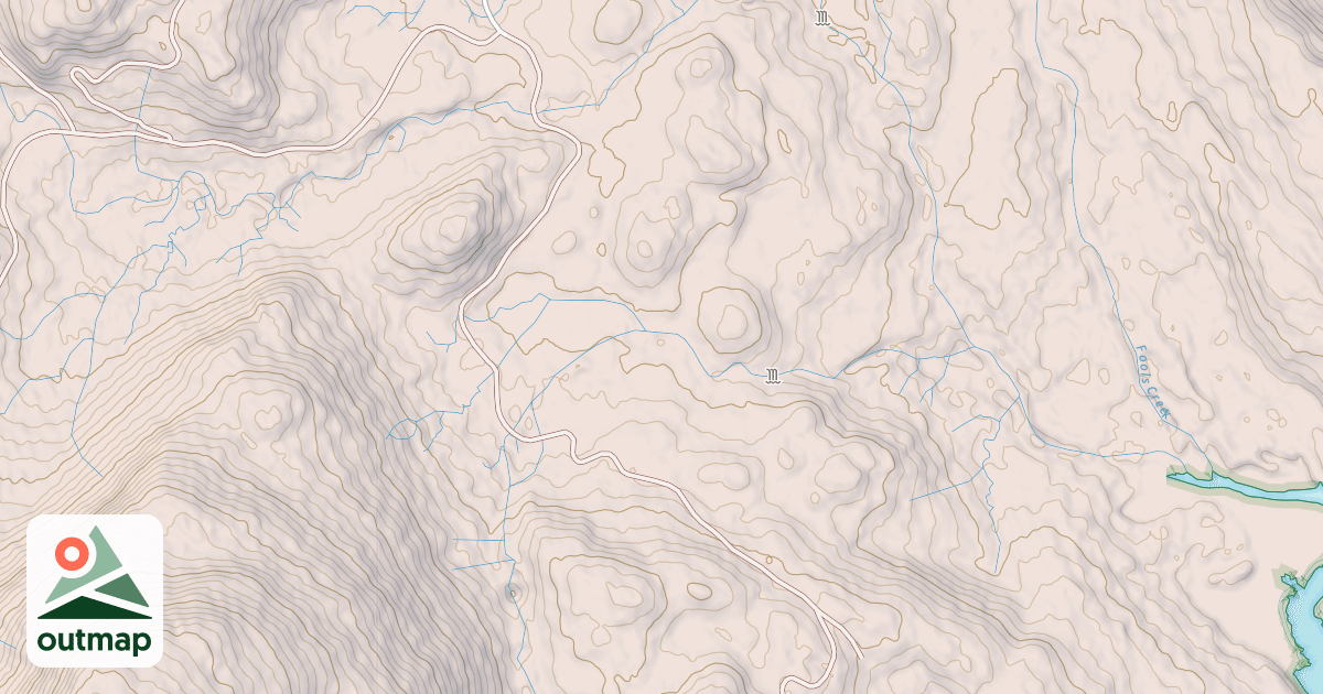 Map of FOOLS INLET