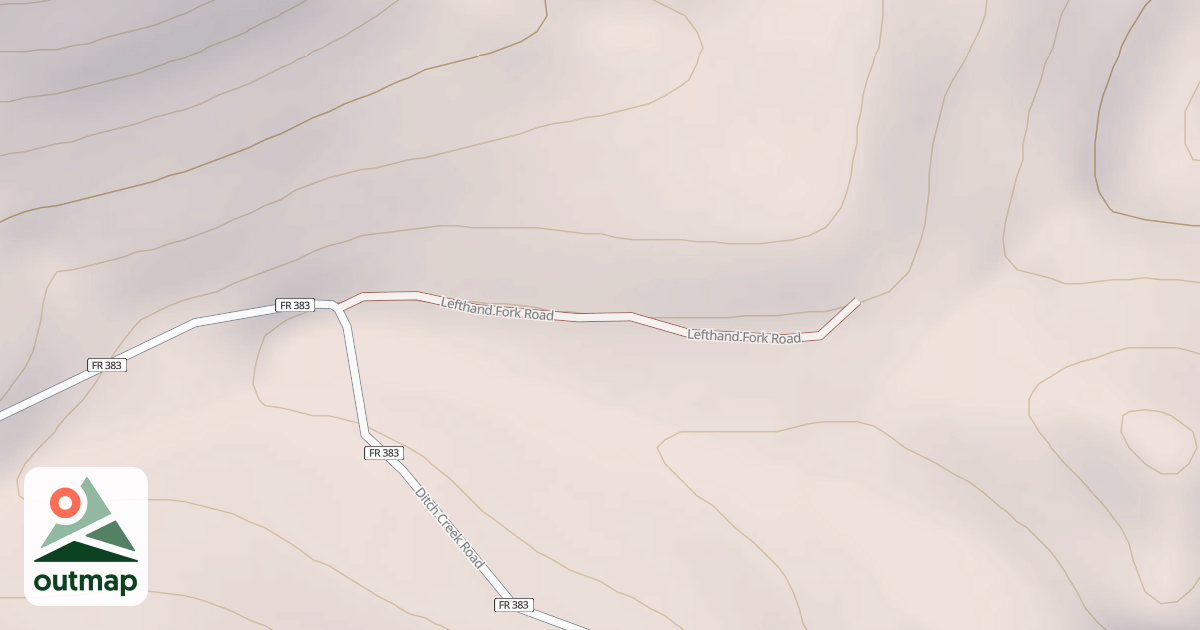 Map of LEFTHAND FORK