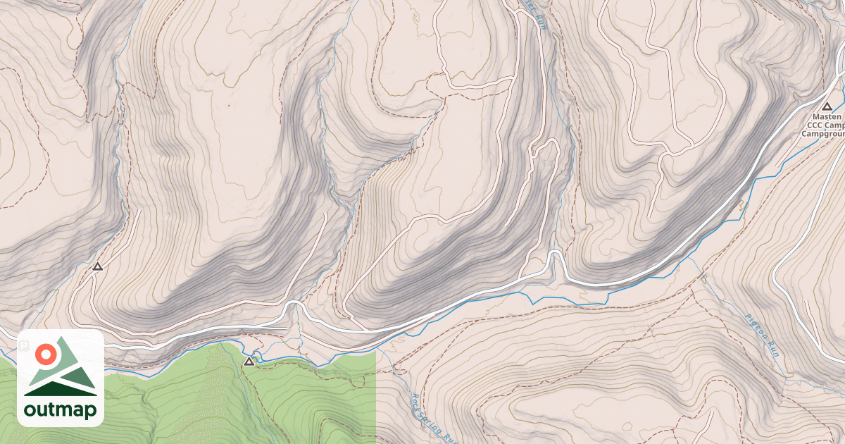 Map of Loyalsock State Forest & Worlds End State Park Snowmobile Trails