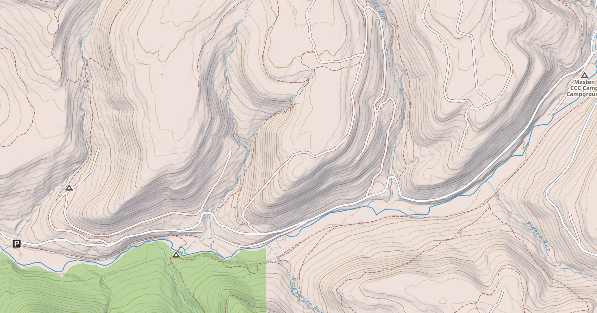 Map preview of Loyalsock State Forest & Worlds End State Park Snowmobile Trails