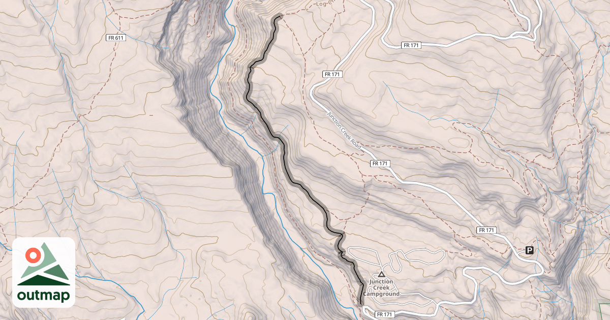 Map of Log Chutes Alt