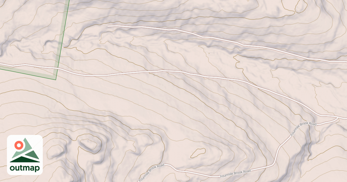 Map of Fourmile Brook Rd