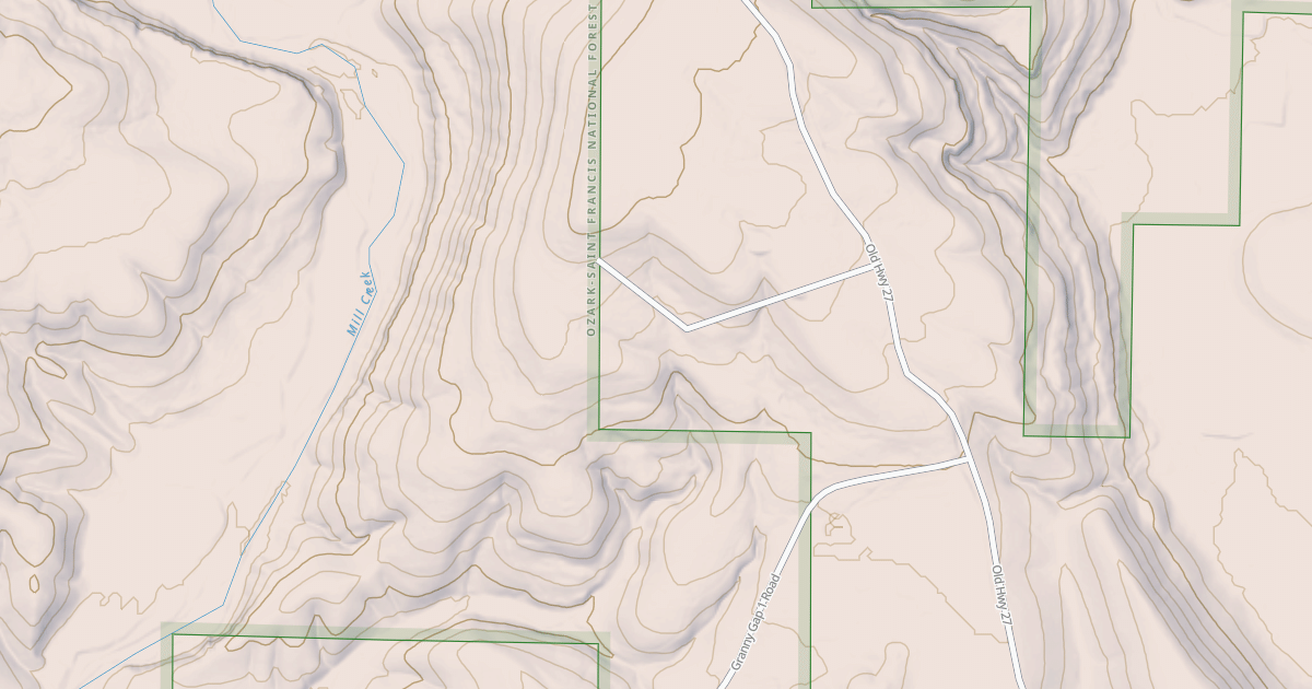 Map preview of USFS Motor Vehicle Use Map Roads {D0B76879-ADE0-41BE-8641-EAB5043F95BC}