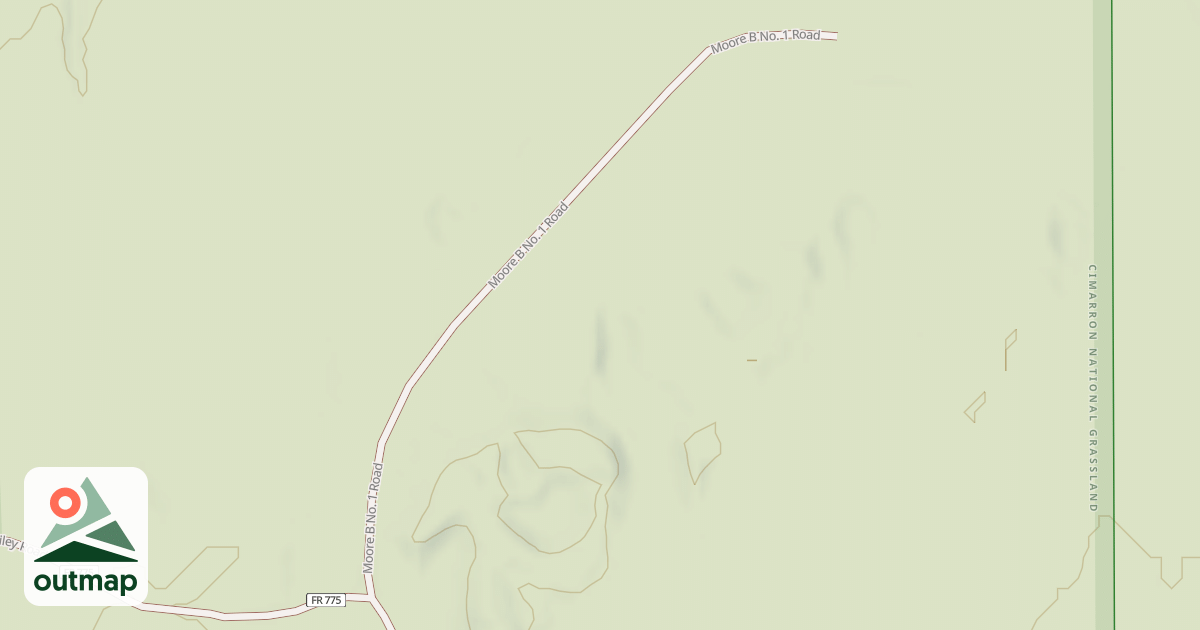 Map of MOORE B NO. 1