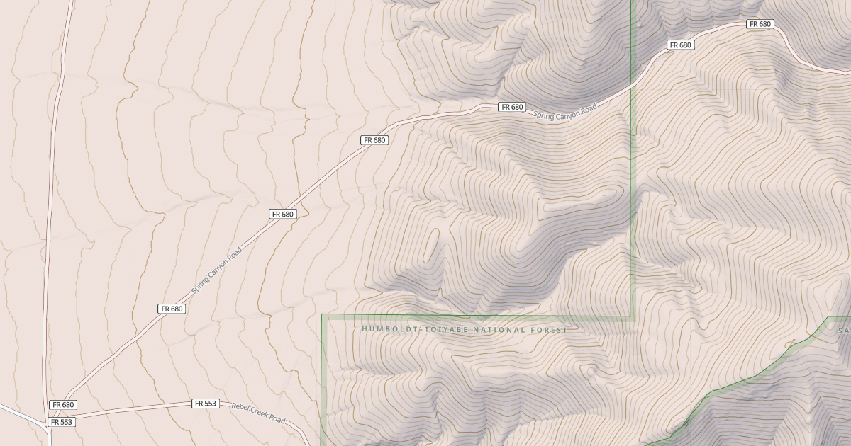 Map preview of SPRING CANYON