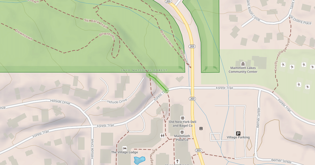 Map preview of Ski Back Trail