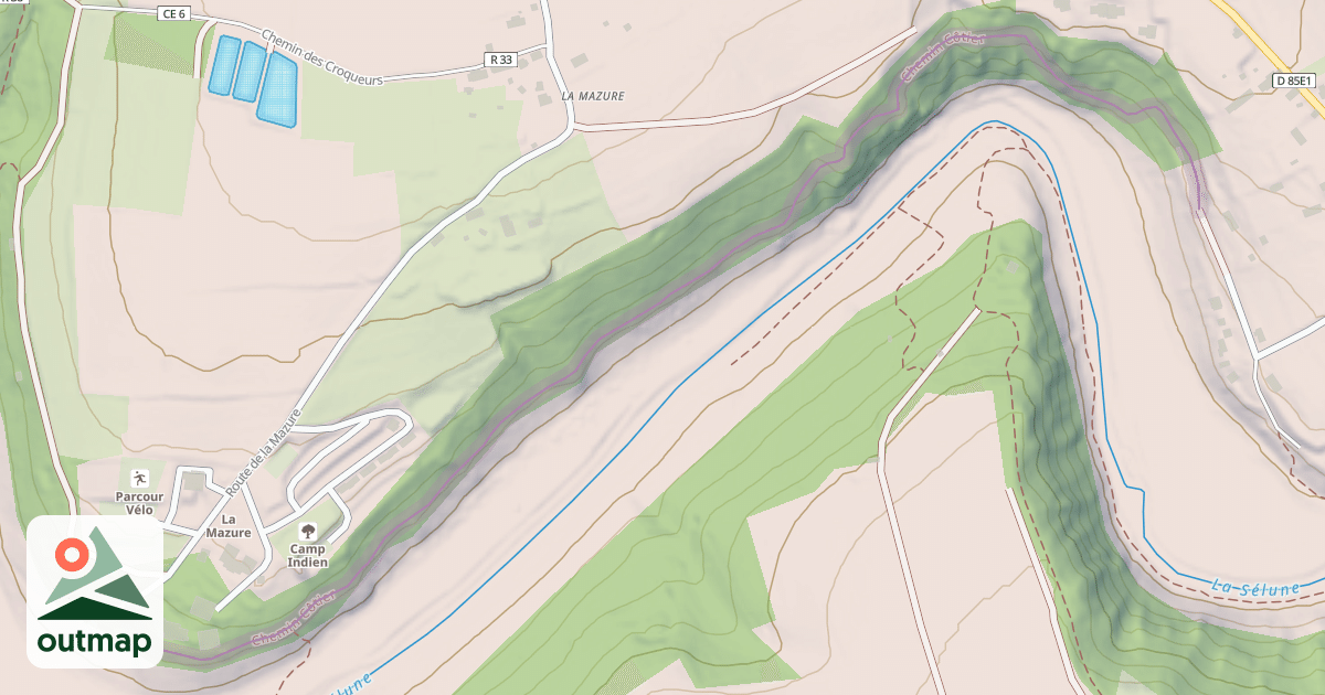 Map of Chemin Côtier