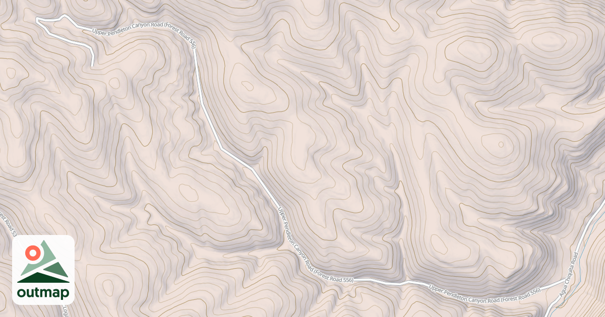 Map of UPPER PENDLETON