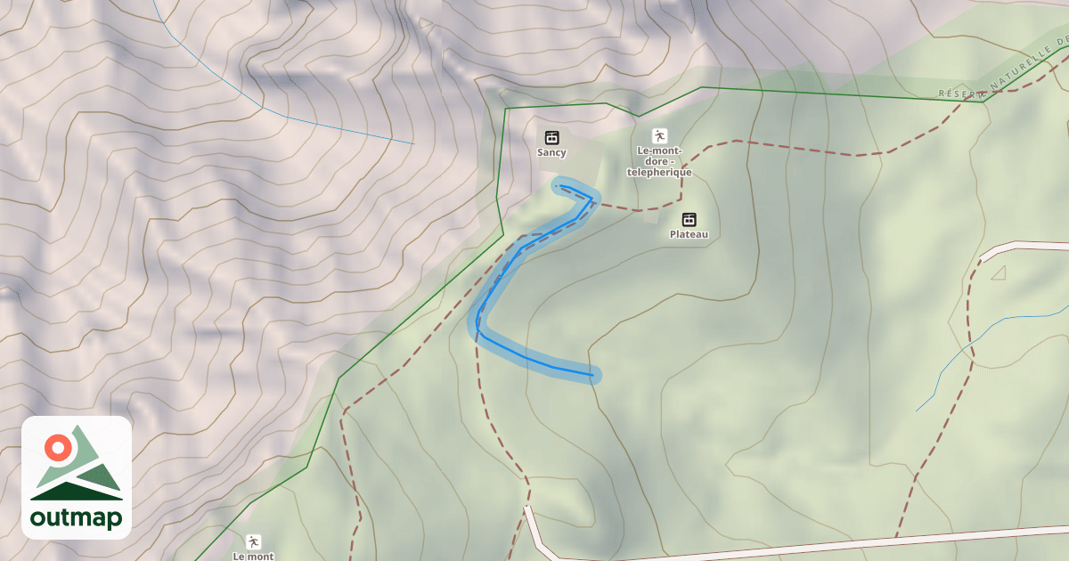 Map of Le Sancy