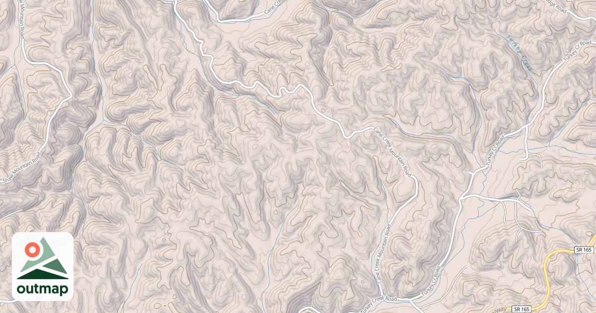 Map of CANE CREEK