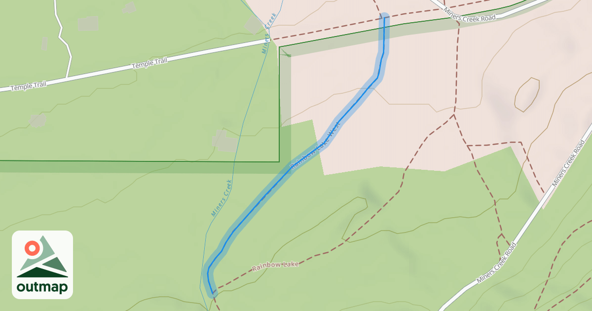 Map of Rainbow Lake West