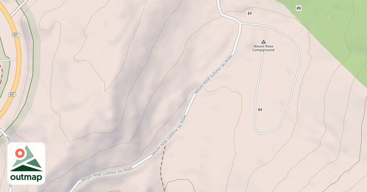 Map of MT ROSE CAMPGROUND LOOP A