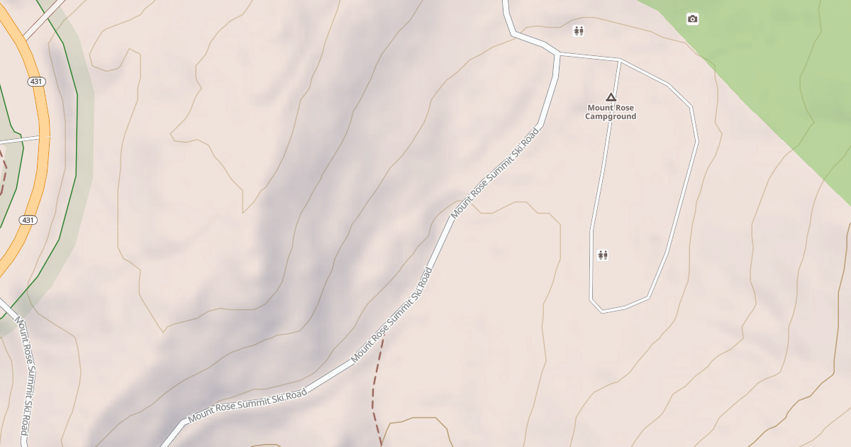 Map preview of MT ROSE CAMPGROUND LOOP A