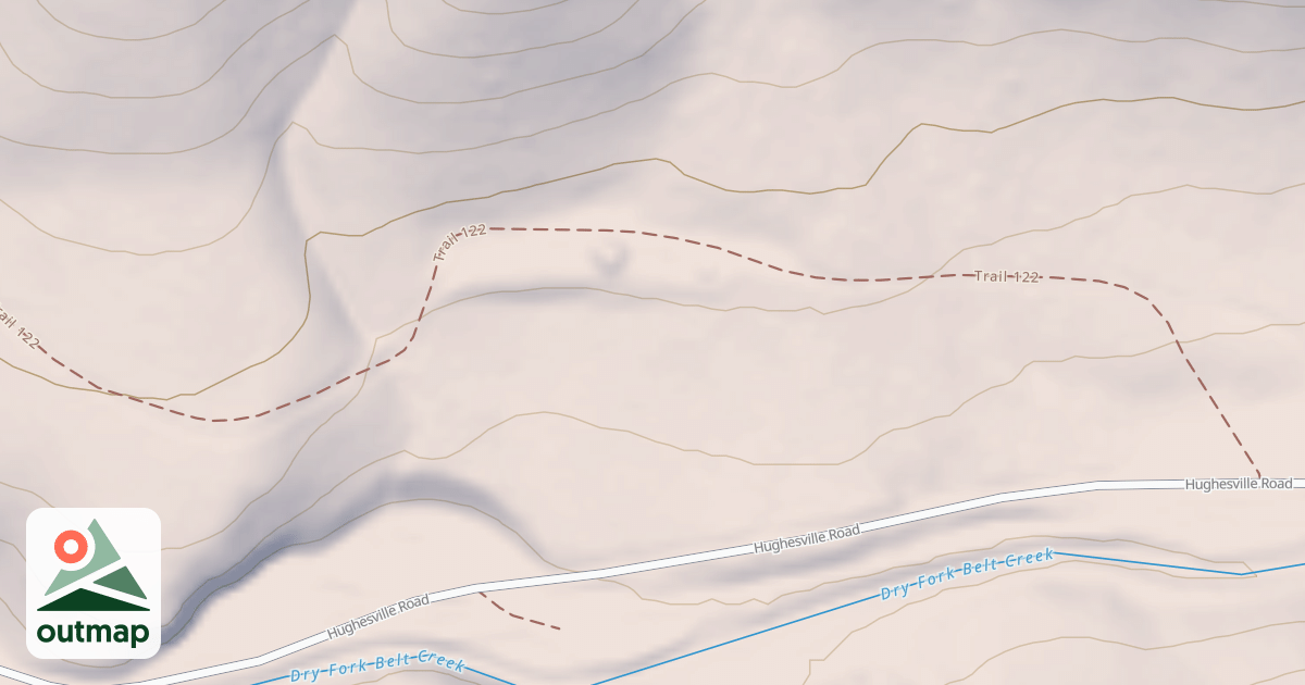 Map of DRY FORK DISPERSED 122