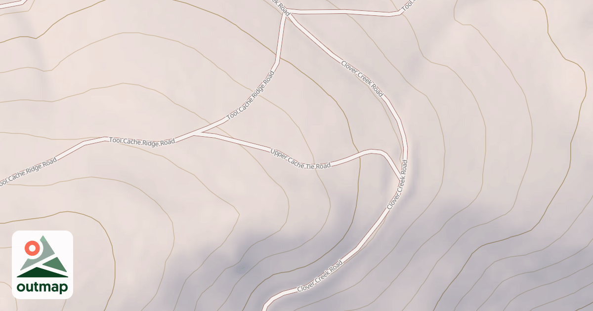 Map of UPPER CACHE TIE