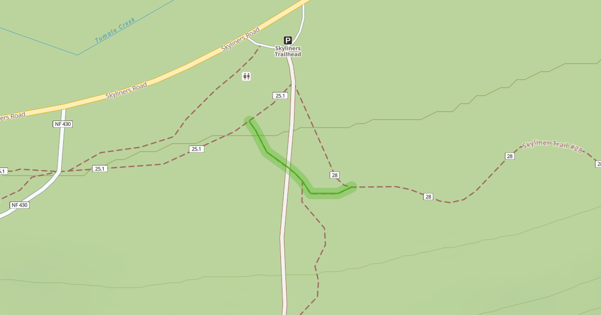 Map preview of Skyliner Trail #28