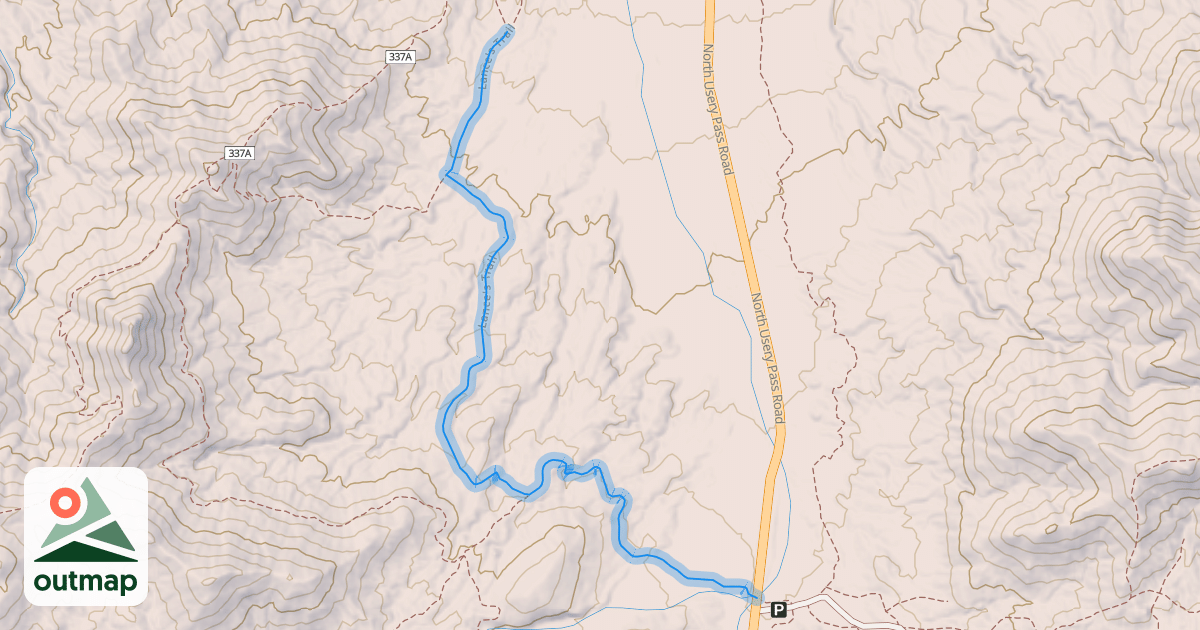 Map of Lance's Trail